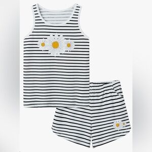 NEW Striped Daisy Kids Pajamas Set